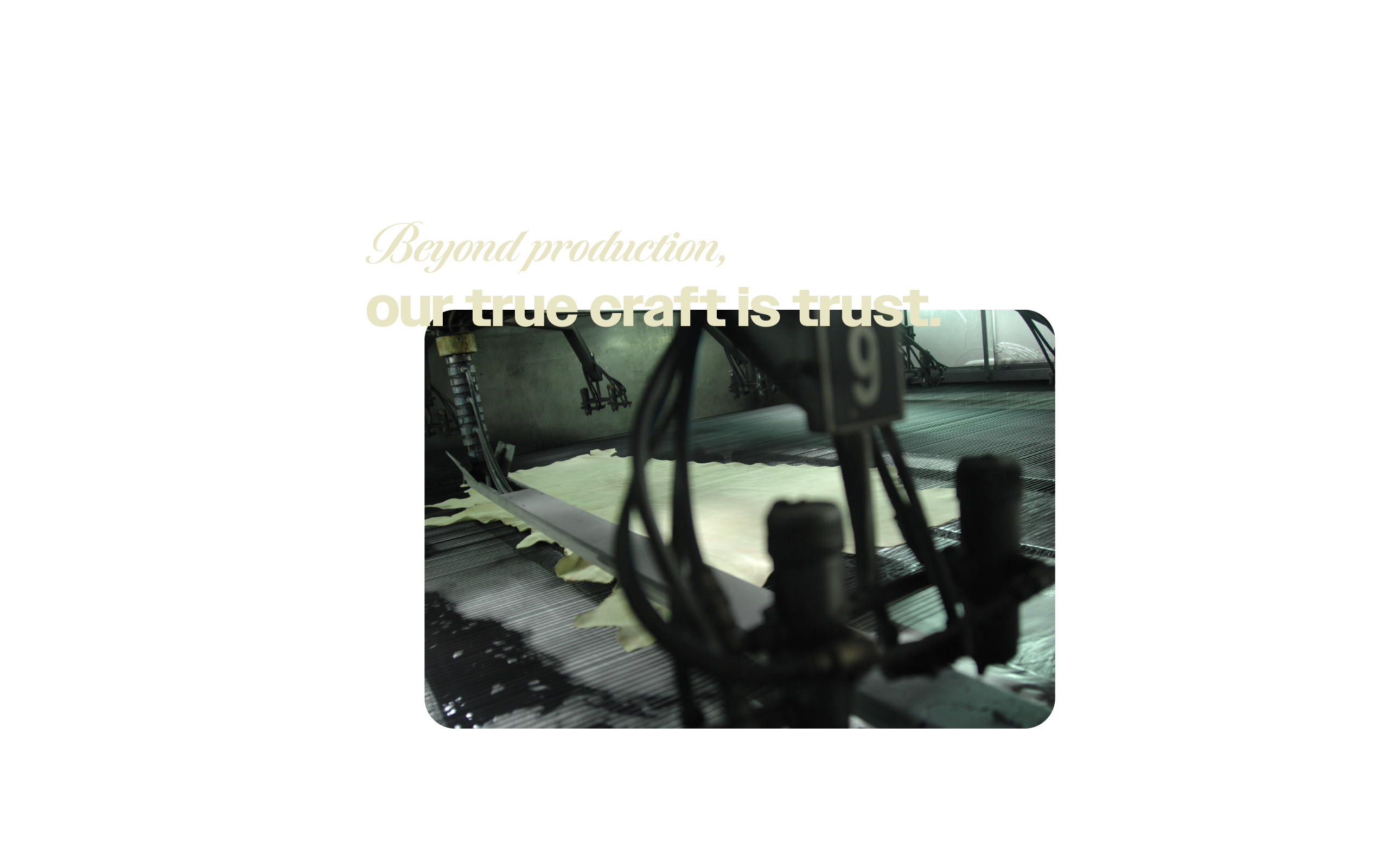 Beyond production: our true craft is trust